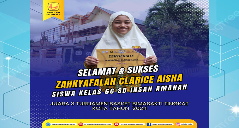 JUARA 3 TURNAMEN BASKET BIMASAKTI TINGKAT KOTA TAHUN 2024